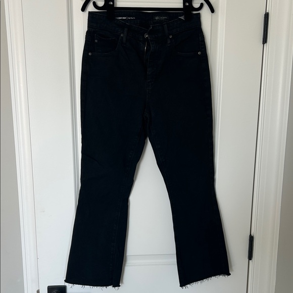 AG Adriano Goldschmied Black Wide Leg Jeans - Picture 1 of 2